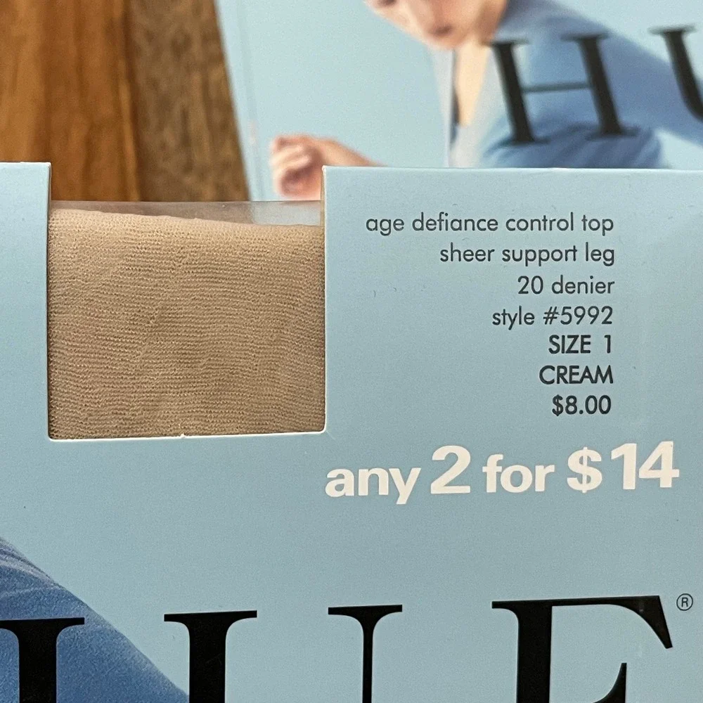 HUE Bundle of 3 Age Defiance Control‎ Top Sheer leg sz 1 Style #5992 Denier 20
